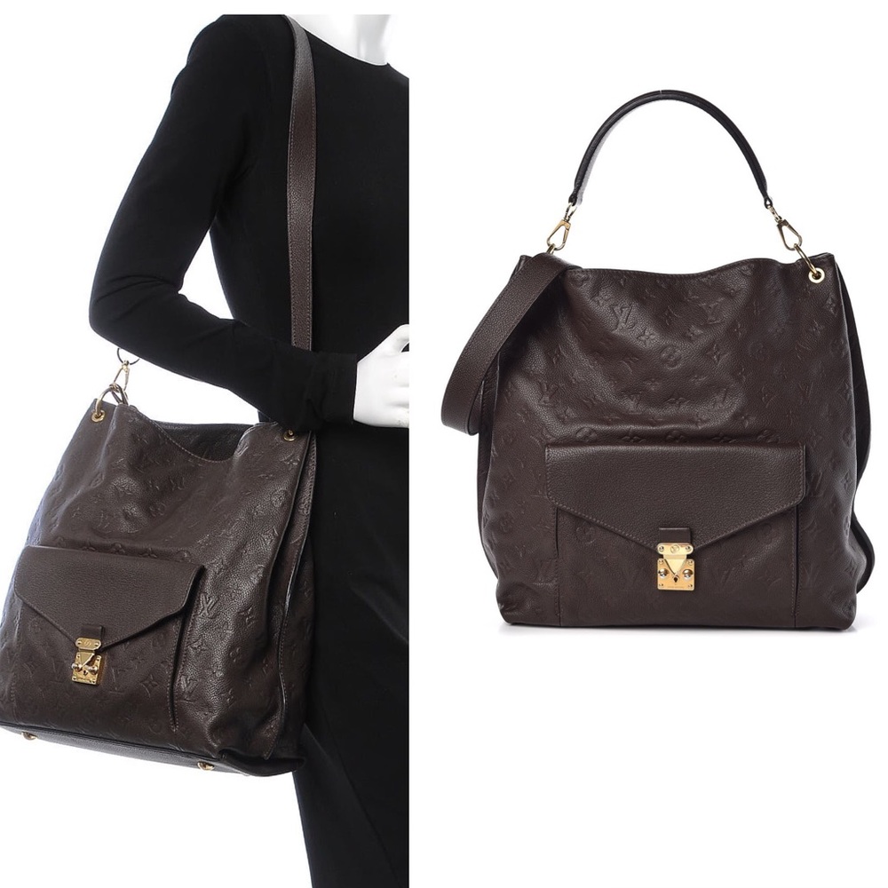 💎✨ DISCONTINUED ✨💎 TERRE METIS EMPREINTE LEATHER TOTE RARE CROSSBODY